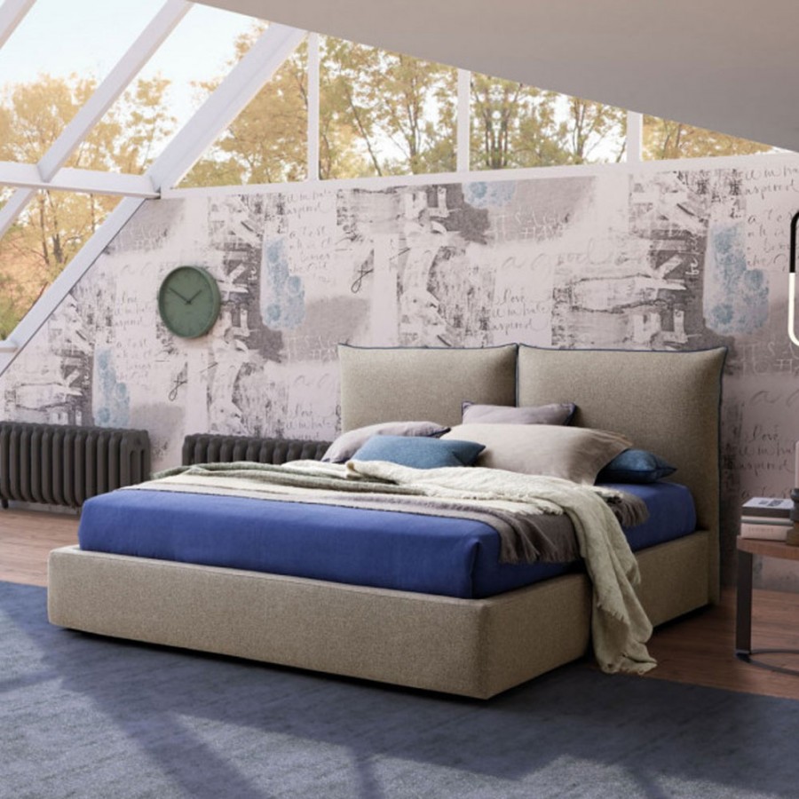 Pat matrimonial cu tapiterie Le Comfort, Allen